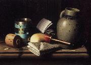 William Michael Harnett Still Life with Three Castles Tobacco oil painting picture wholesale